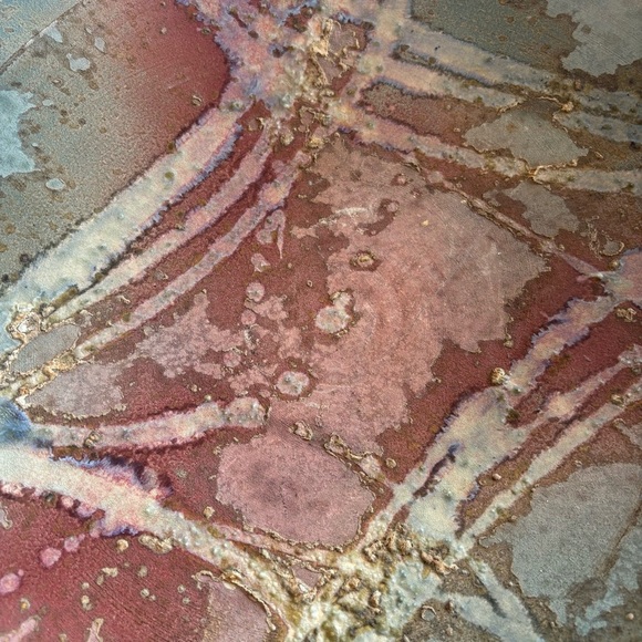 TONY EVANS Raku Pottery‎ Post Moden Decorative Textured Plate - Picture 7 of 13